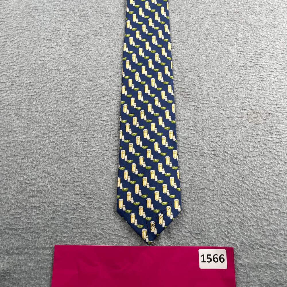 Scappino Silk Necktie Tequilla Shot With Lime Print Tie